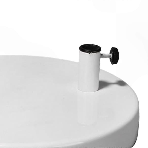 Metallbaseplate for skrivebordslamper, solid bunnstøtte for bord- og leselamper White