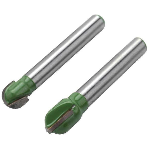 20 stk. solid hårdmetal kuglefræsersæt 6 mm skaft CNC endefæser rund notfræser