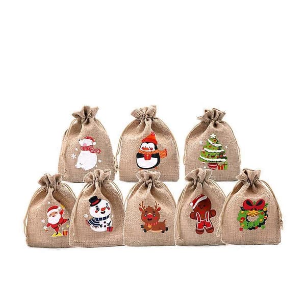 Julklappspåsar cm Juteväv