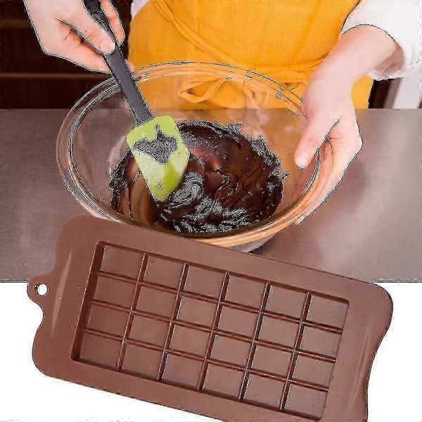 Non-stick silikon sjokoladeformer 4 stk for baking av hjemmelagde søtsaker