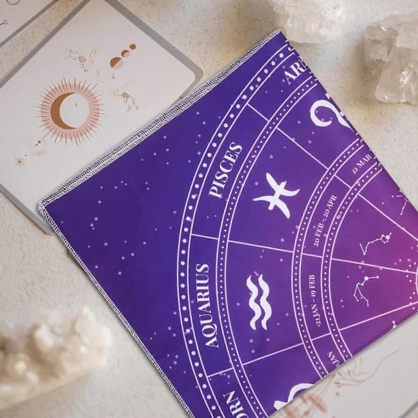 2 stk. Tarotduk for spådomsbruk, slitesterk polyester