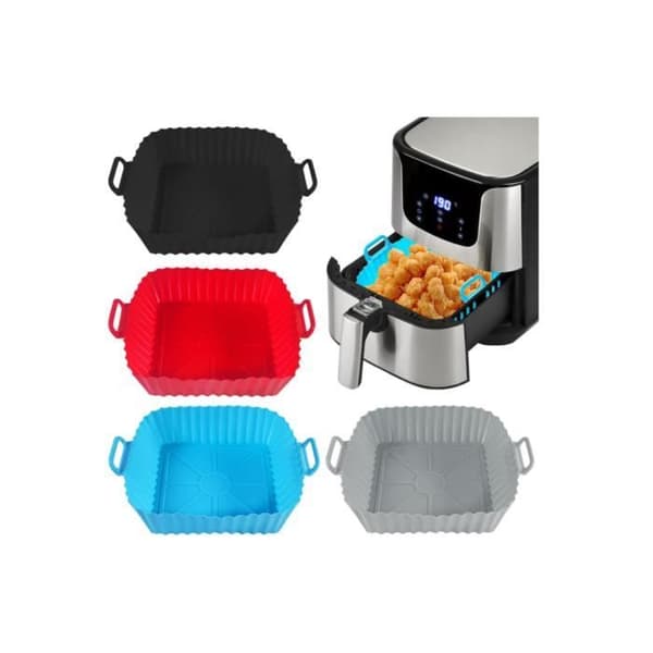 Airfryer-tilbehør - Noname - 4 stk bakepapir - 21 cm - Gjenbrukbart - Varmebestandig
