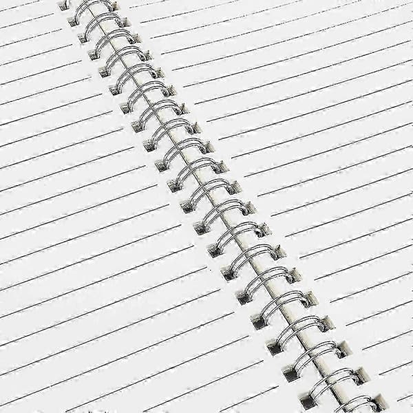 A5 Spiralnotesbøger 100 Sider 5-pak Kraftomslag Spiralindbundet Notesblok til Studerende Kontor Skitsering Dagbog