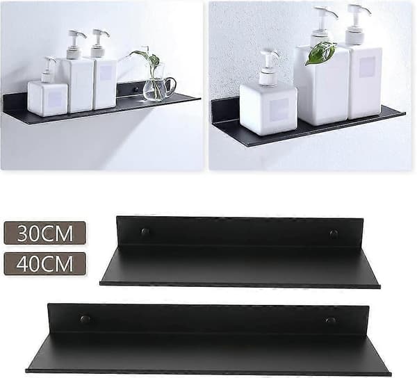 Baderom Flytende Vegghylle Matt Aluminium