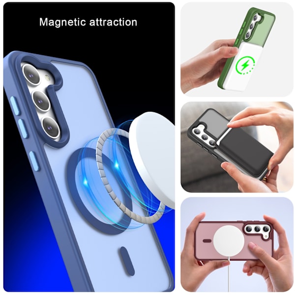 ColorPop Yhteensopiva Samsung Galaxy S23 Plus -kotelon CH MagSafe Mattapintainen Violetti kanssa 40