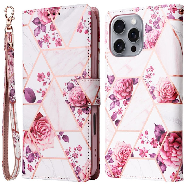 iPhone 16 Pro Max Skal Marmormönster Rosa 91