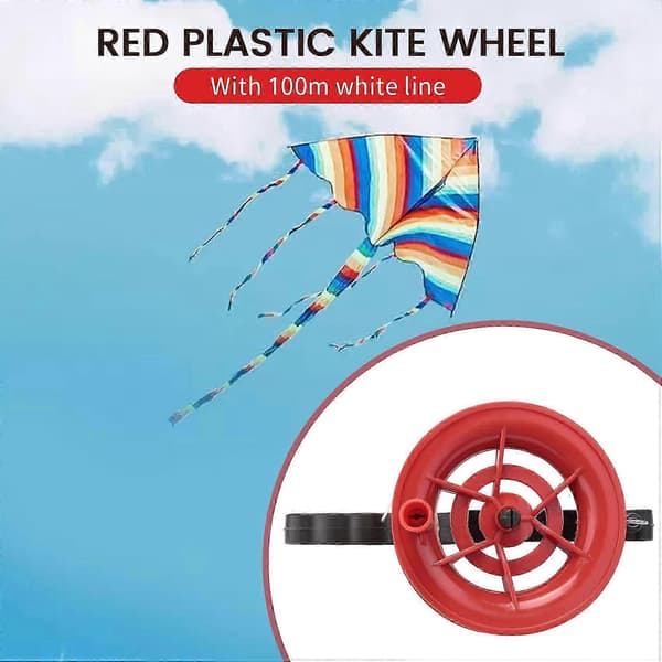 100M Snor Rød Hjulopruller red  white