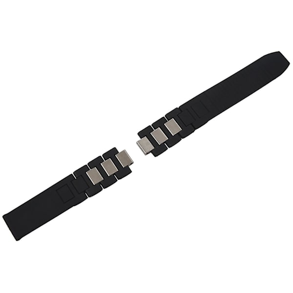 20mm Silikonrem Urrem Til Chronoscaph Autoscaph 21, Sort