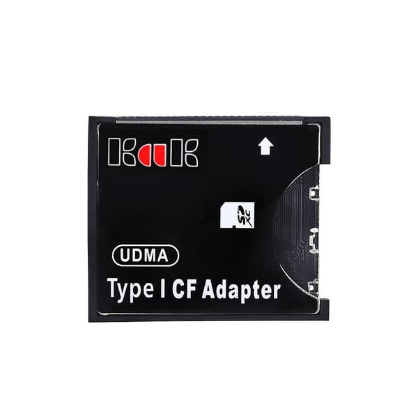 SD til CF Type I Adapter Understøtter SD SDHC SDXC MMC Kort til Standard Compact Flash Type I Kortlæser Black