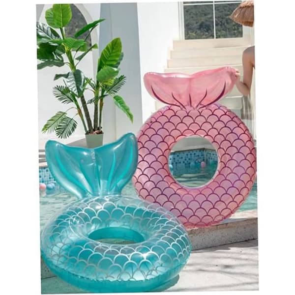Poolflotte - ZGEER - Uppblåsbar badring - 95 cm - Blå