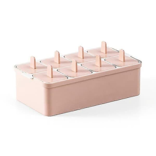 Firkantet rosa isform med pinner Isform Is