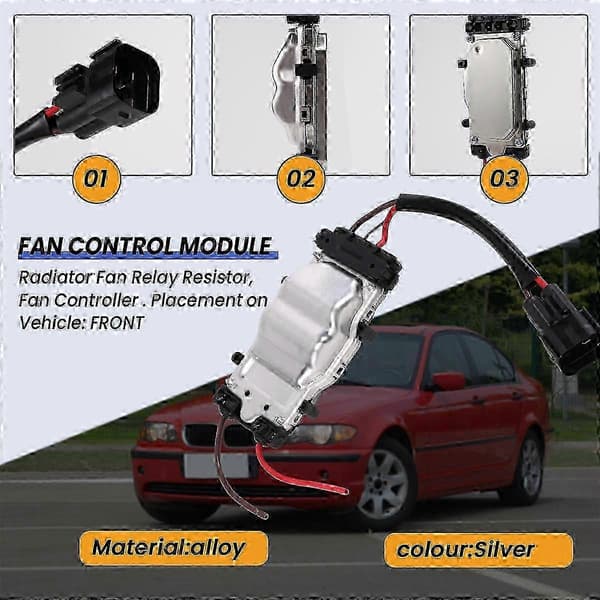 E46 Køleventilatorstyringsmodul til 316Ci 318Ci 320Ci 325Ci 330Ci Silver