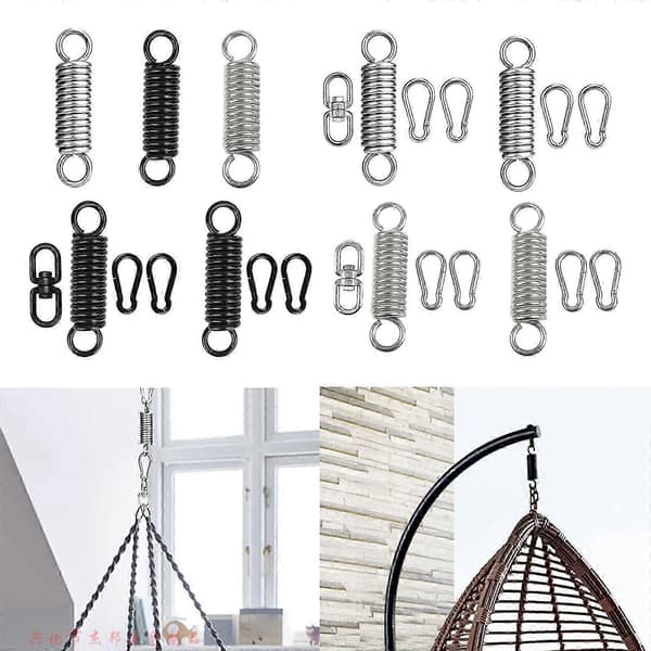 Pålitlighet Takfäste i rostfritt stål Spolar Gunga Utomhushängmattor Fjäder för Hängmattor 1Galvanized spring