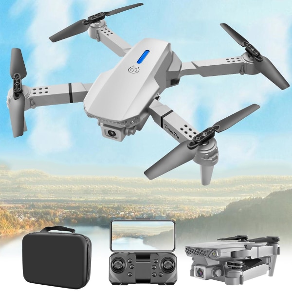 FPV Drone med enkelt 1080P kamera 2.4G WIFI FPV RC Quadcopter med hovedløs tilstand Follow Me Altitude Hold Legetøj Gaver til børn Voksen