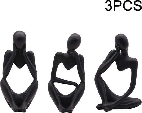 Tenkerstatue - Abstrakt harpiksfigurdekorasjon - Abstrakt