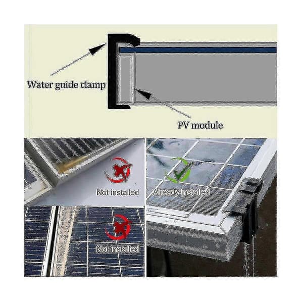 16 st 35 mm dräneringsklämmor för solpaneler - Effektiv vattendränering för PV-moduler Edition 0816 5 5