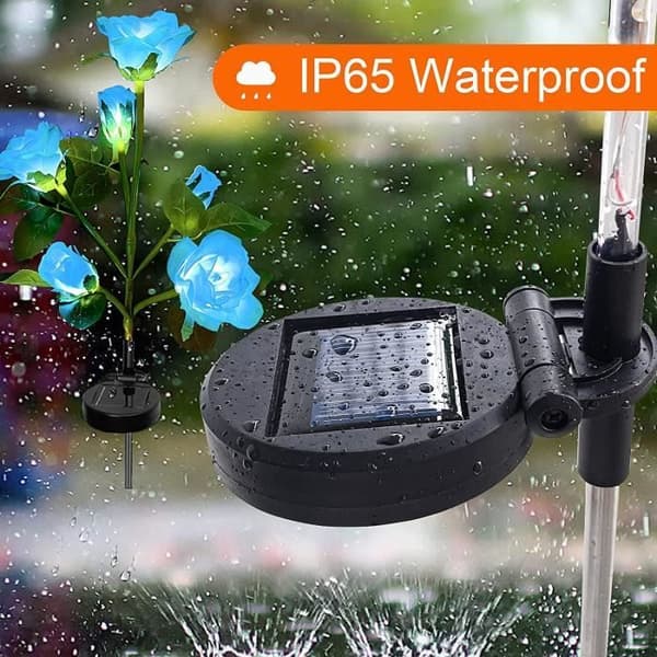 Trädgårdsbelysning - ZGEER - 5 LED - Solcellsbelysning - Vattentät - Vit