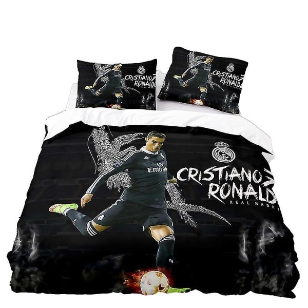 Printed Sängkläder Set Football Star 3st Barns Dröm Sängkläder Set Påslakan och örngott