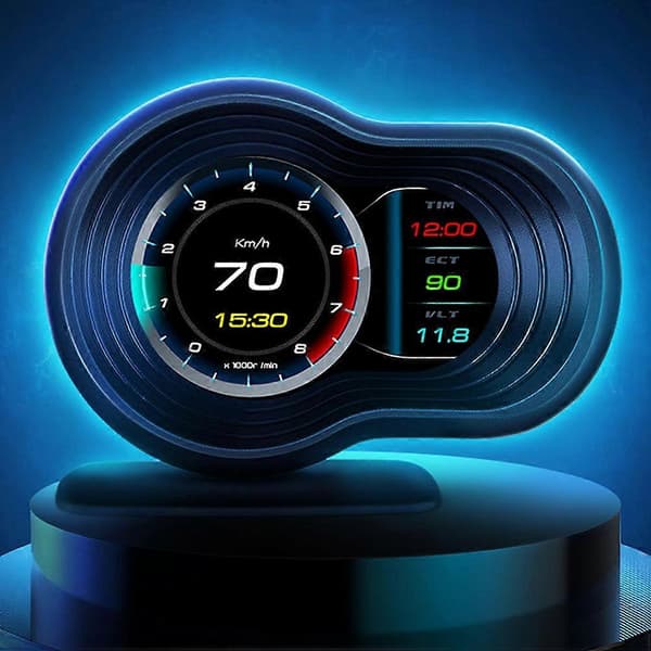 Bil Digital Mätare Head-Up Display för Bilbruk med Smart Digital Mätare
