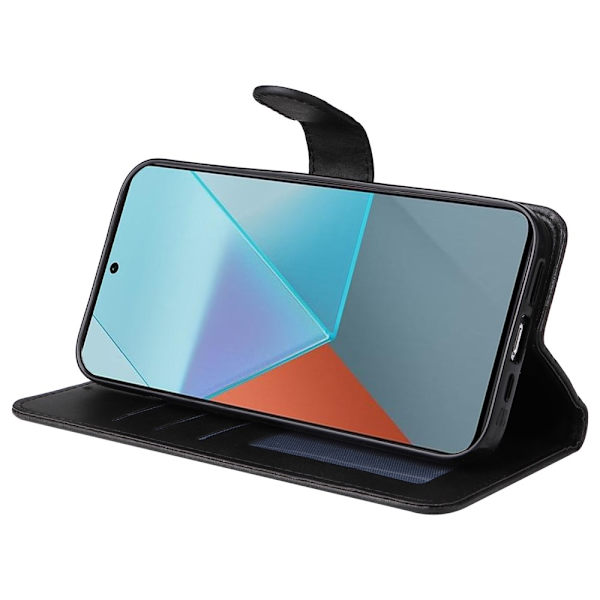 SKALO Xiaomi Redmi Note 13 Pro 5G PU Læder Wallet Case - Flere Farver Black Svart