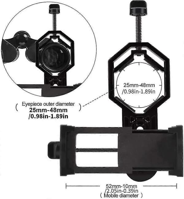 Universal Teleskop Kamera Adapter Mobiltelefon