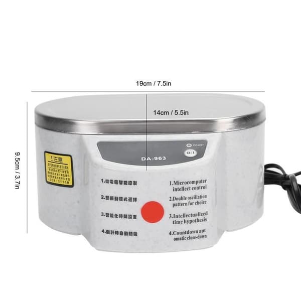 SURENHAP Ultralydsrenser - Mini Hygiejneapparat til Gebis - Hvid - 220V