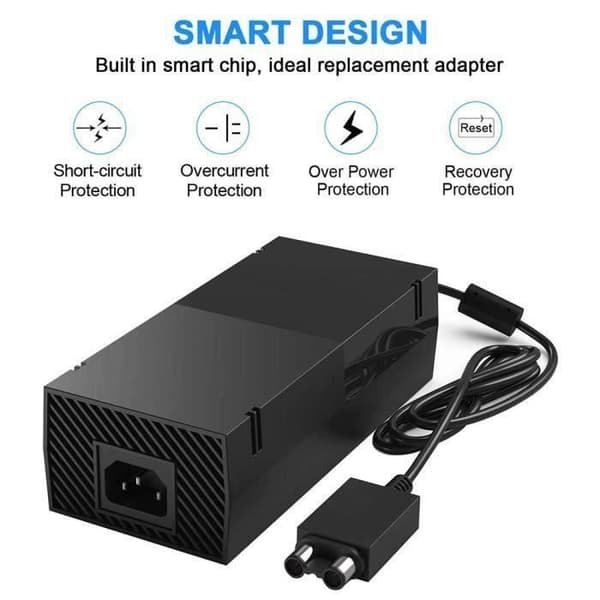 Lader - Xbox - One - Veggstrømforsyning - EU-adapter - Kablet kabel