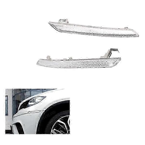 Vänster Höger 1 par Klar Sidomarkeringsreflektor 63147187087 63147187088 för X5 X6 E70 E71 2008-2014