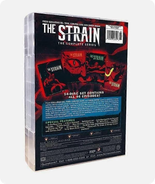 The Strain: The Complete Series Sæson 1-4 (DVD, 14-disk boksæt) Ny