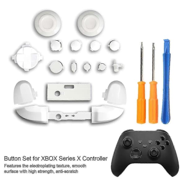 Udskiftningssæt til Xbox Series X Controller Lb Rb Bumpers Trigger Buttons Guide Button med skruetrækker SZRH A-G 5 5