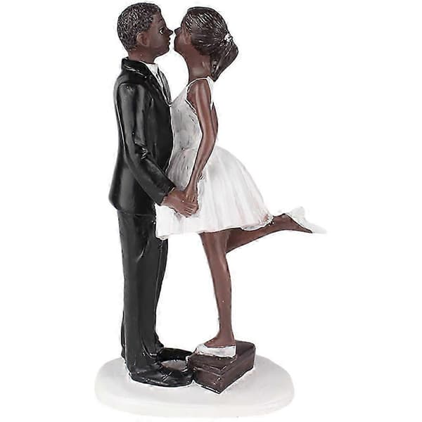 Brudgom Harpiksstatue Bryllupsdekor Stående Parfigur 1 sett