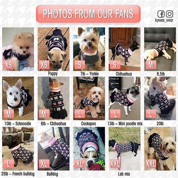 Hundegenser Kjole Turtleneck Genser