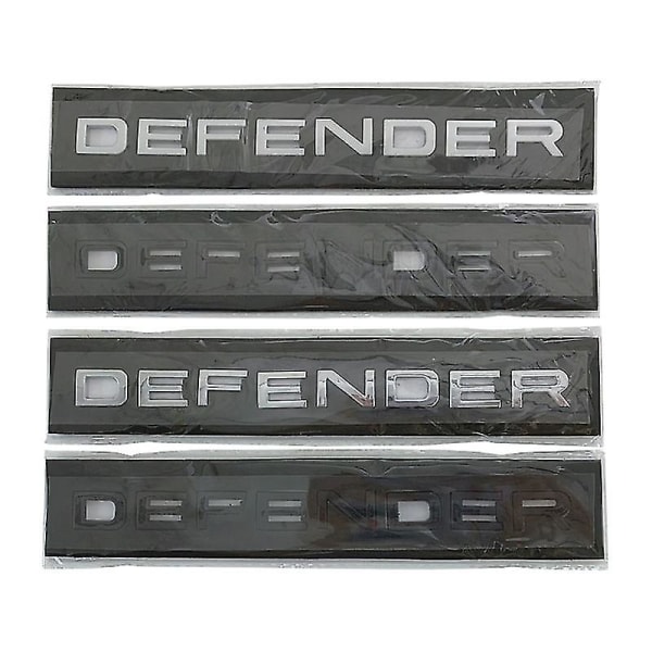 3d Abs Defender Emblem Bokstäver Bil Främre Huva Bakre Trunk Badge Sticker För Land Rover L663 Trx4 Trx 4 110 2020 2021 Tillbehör