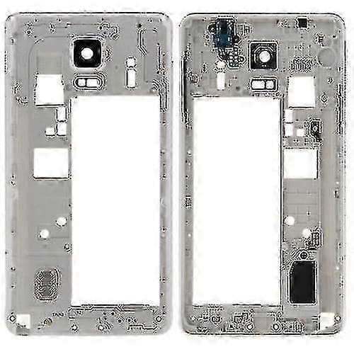 Til Galaxy Note 4 / N910v Midterramme Bezel Bagpanel Hus Kamera Linsepanel Med Højttalerring Buzzer Og Hovedtelefonstik