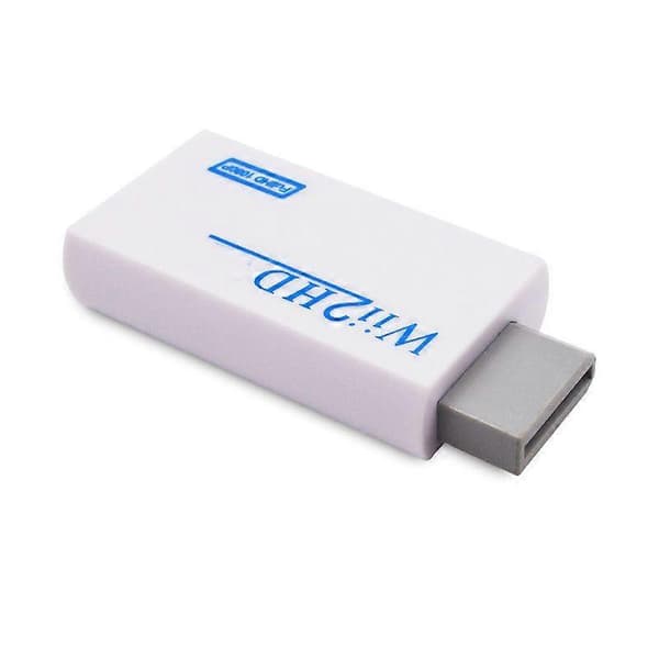 Kompatibel med Wii til HD-omformer, Wii til HD-adapter - Hvit