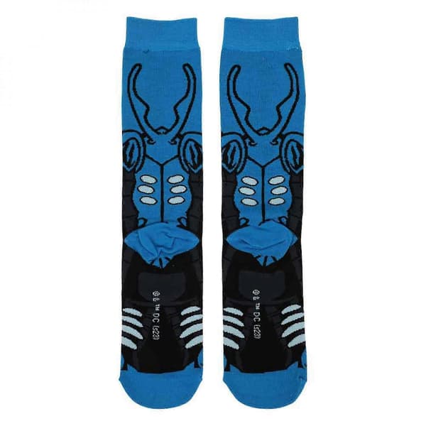 Blue Beetle 360 Character Crew Socks Blue one size