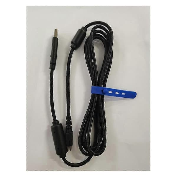 2m nylonflettet USB-kabel til RAIJU Gaming Controller, højhastigheds USB-erstatningskabel Sort SZRH A-M 5 5