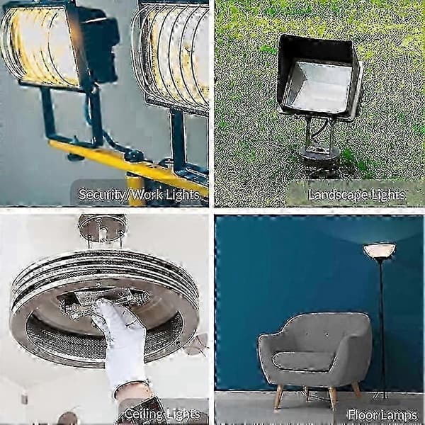 R7s 230W halogen flomlyspærer dimbare 4 stk for sikkerhetslys Utgave 0118