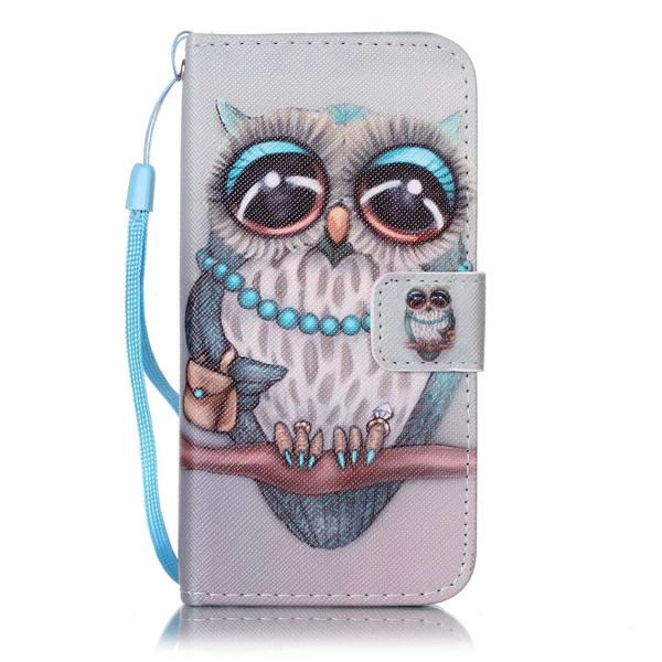 Plånboksfodral iPhone SE (2020) - Ornate Owl animals and animal patterns