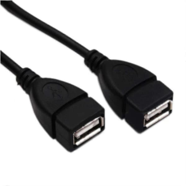 USB 2.0 hann til to USB hunn splitter 2-ports USB-hub datakabeladapter 2pc
