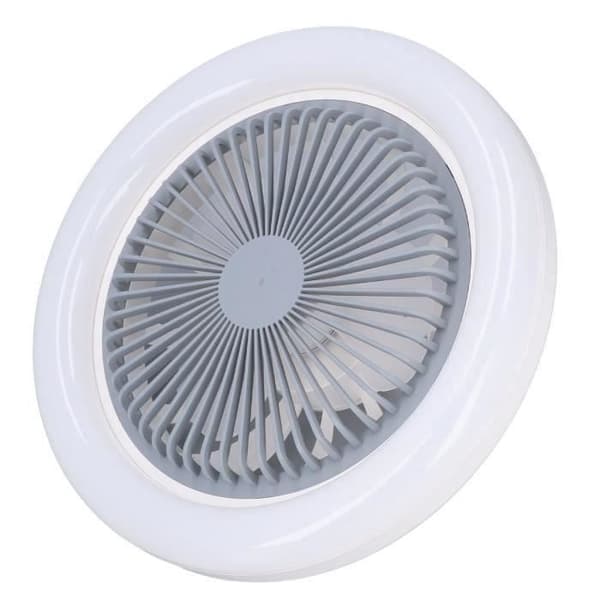 Light-Fdit LED Ventilatorlampe, E27 30W Loftventilatorlampe, Justerbar og Lydløs LED Ventilatorlampe til Soveværelse