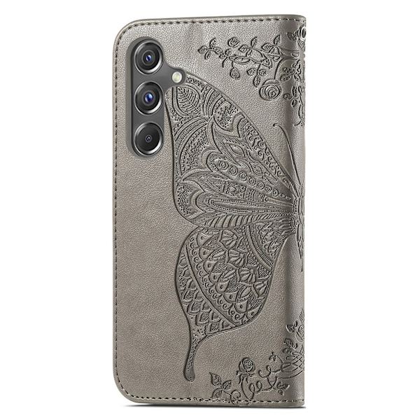 Samsung Galaxy A15 5G -kotelo, iso perhonen, harmaa 74