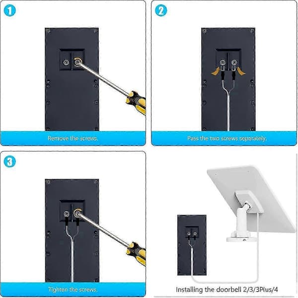 Solcellepanel for Ring dørklokke, 5W solcellepanel
