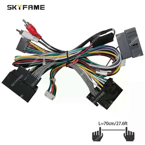 Gjelder 16Pin bilkabeladapter Canbus Box dekoder Android radio strømkabel for Opel Astra H Antara Full Set OD