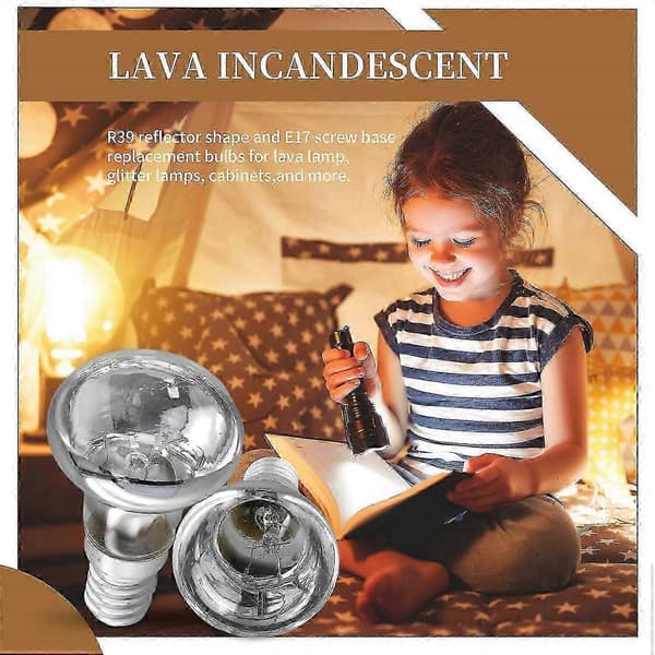 Lavalampe E14 R39 30W Spotlight Reflektor Spot Lyspærer 5 stk