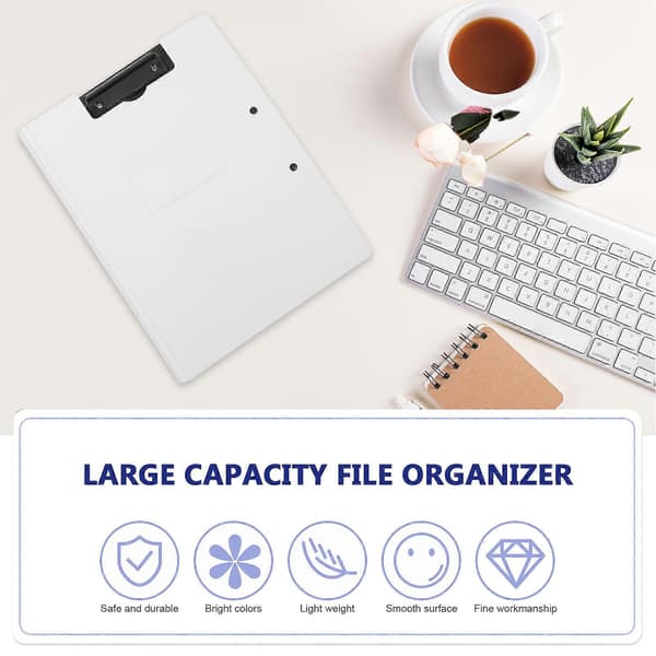 Sammenfoldelig Clipboard Mappemappe til Kontorpapirorganisation