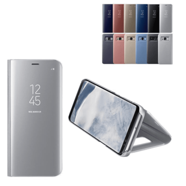 Samsung S21 Exclusive Case - Flip Cover - Clear View - SILVER silver