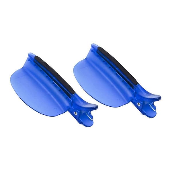 Hårskilleklips til styling af hårextensions i plast, 2 stk.