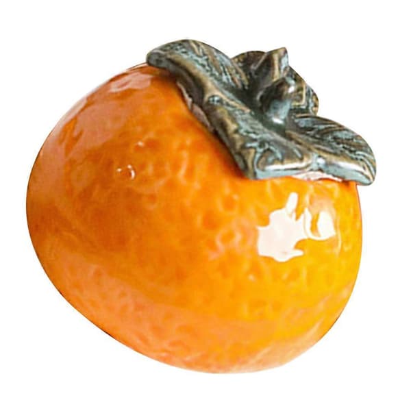 Keramisk Orange Tebeholder til Opbevaring Praktisk Minikrukke