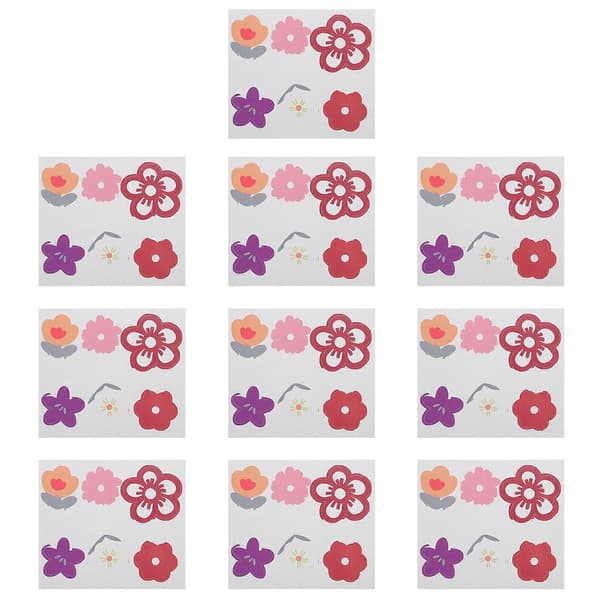 Blomma Cupcake Toppers Papperskakplockar för dekoration 60 st